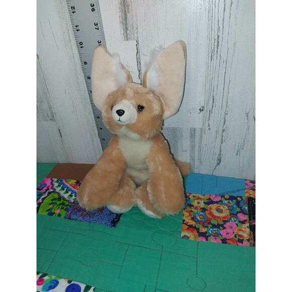 Petting  Zoo FOX Light Brown/Tan /White Large Ears Plush Stuffed Animal Toy 2023 - Picture 2 of 10